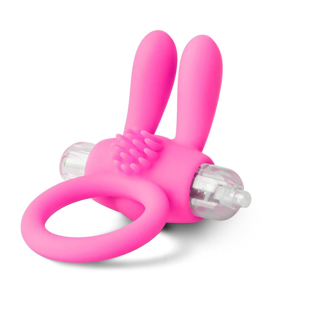 Silicone Rabbit Ears Vibrating Penis Ring