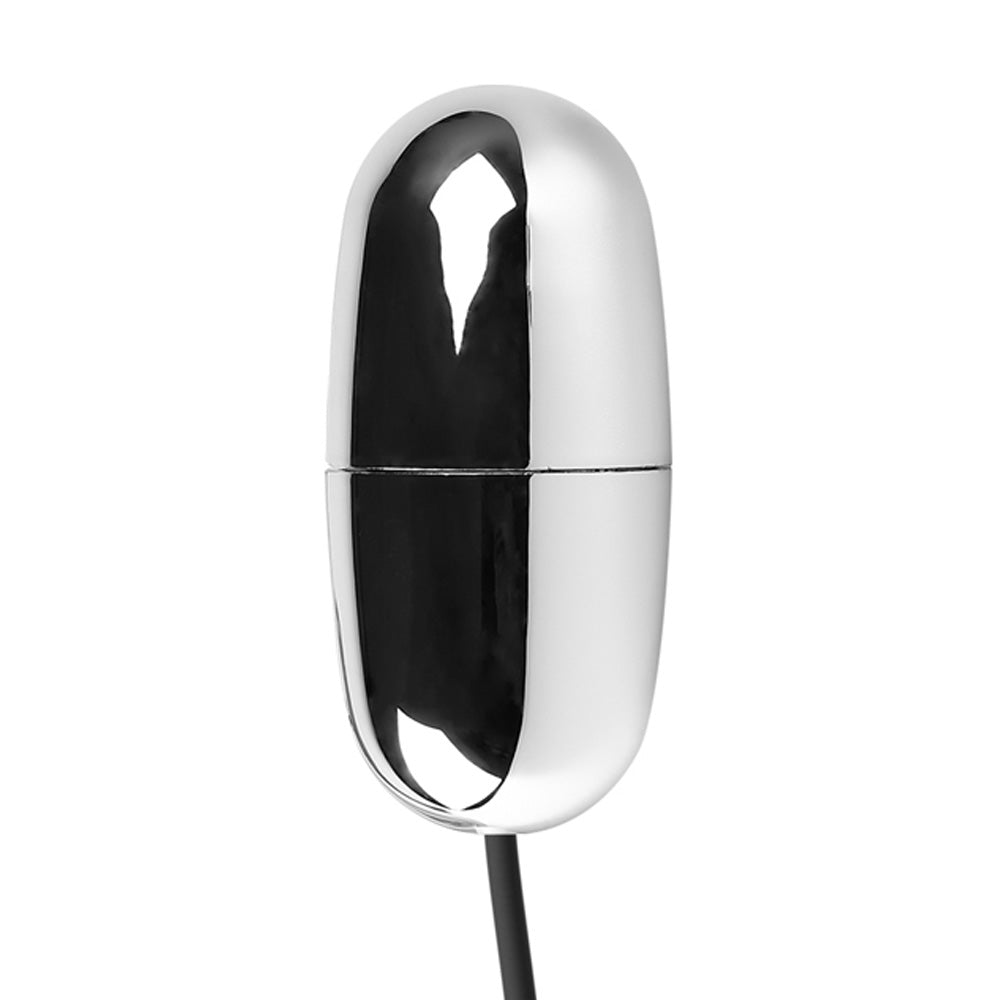 Silver Vibrating Egg with Wired Remote