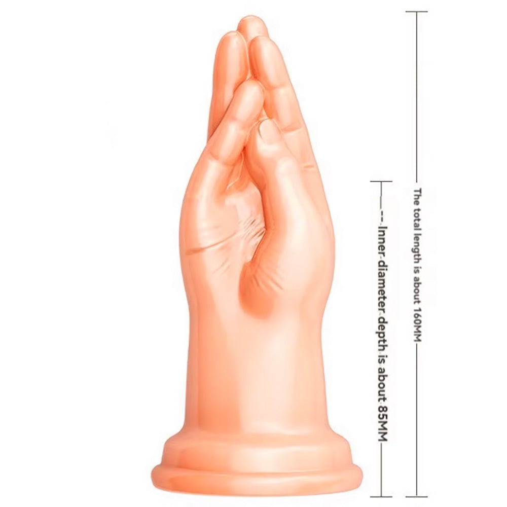 Hollow Fisting Hand Suction Cup Dildo 6 inch