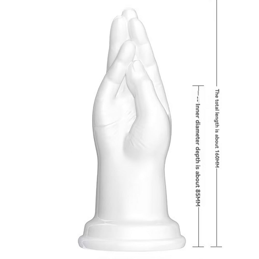 Hollow Fisting Hand Suction Cup Dildo 6 inch