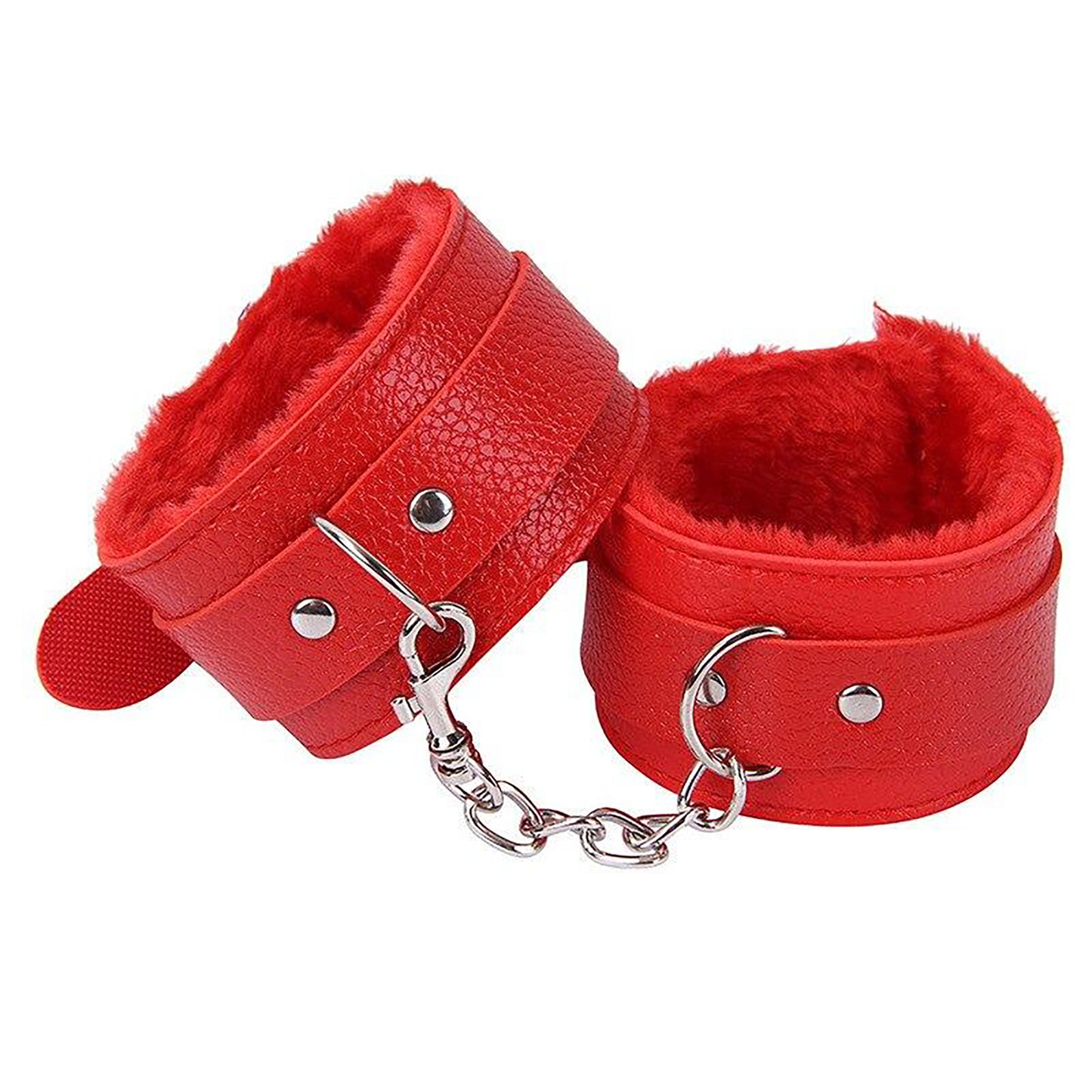 Faux Leather Fur Lined Handcuffs