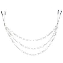 Load image into Gallery viewer, Nipple Tweezer Clamps with Triple Chain