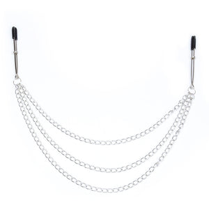Nipple Tweezer Clamps with Triple Chain