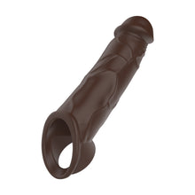 Load image into Gallery viewer, Realistic 2 Extra Inch Vibrating Penis Sleeve Extender with Ball Loop &amp; Remote, Reusable, Increase 50% Girth