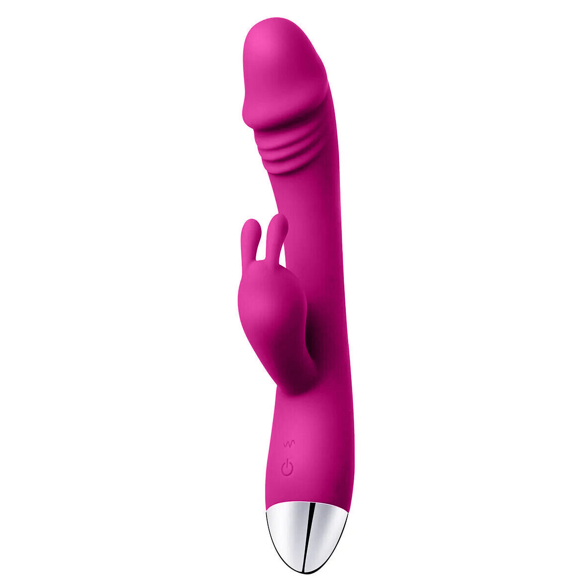 Realistic Curved Penis Rabbit Vibrator, 8 Function