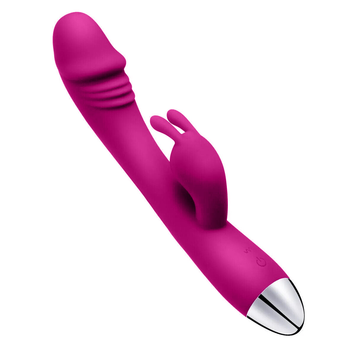 Realistic Curved Penis Rabbit Vibrator, 8 Function