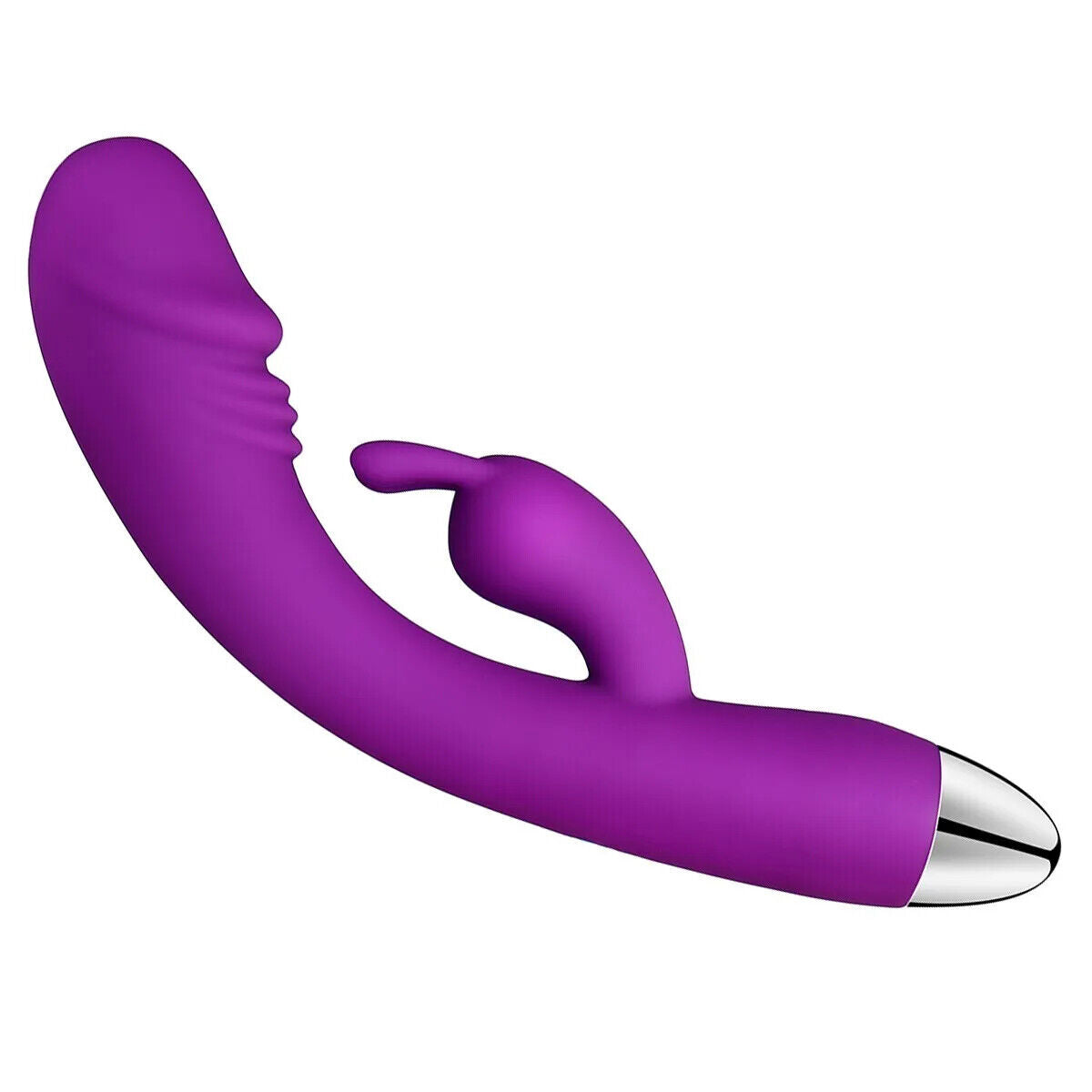 Realistic Curved Penis Rabbit Vibrator, 8 Function