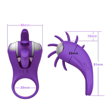 Load image into Gallery viewer, Vibrating Penis Ring and Oral Sex Stimulator, 10 Function