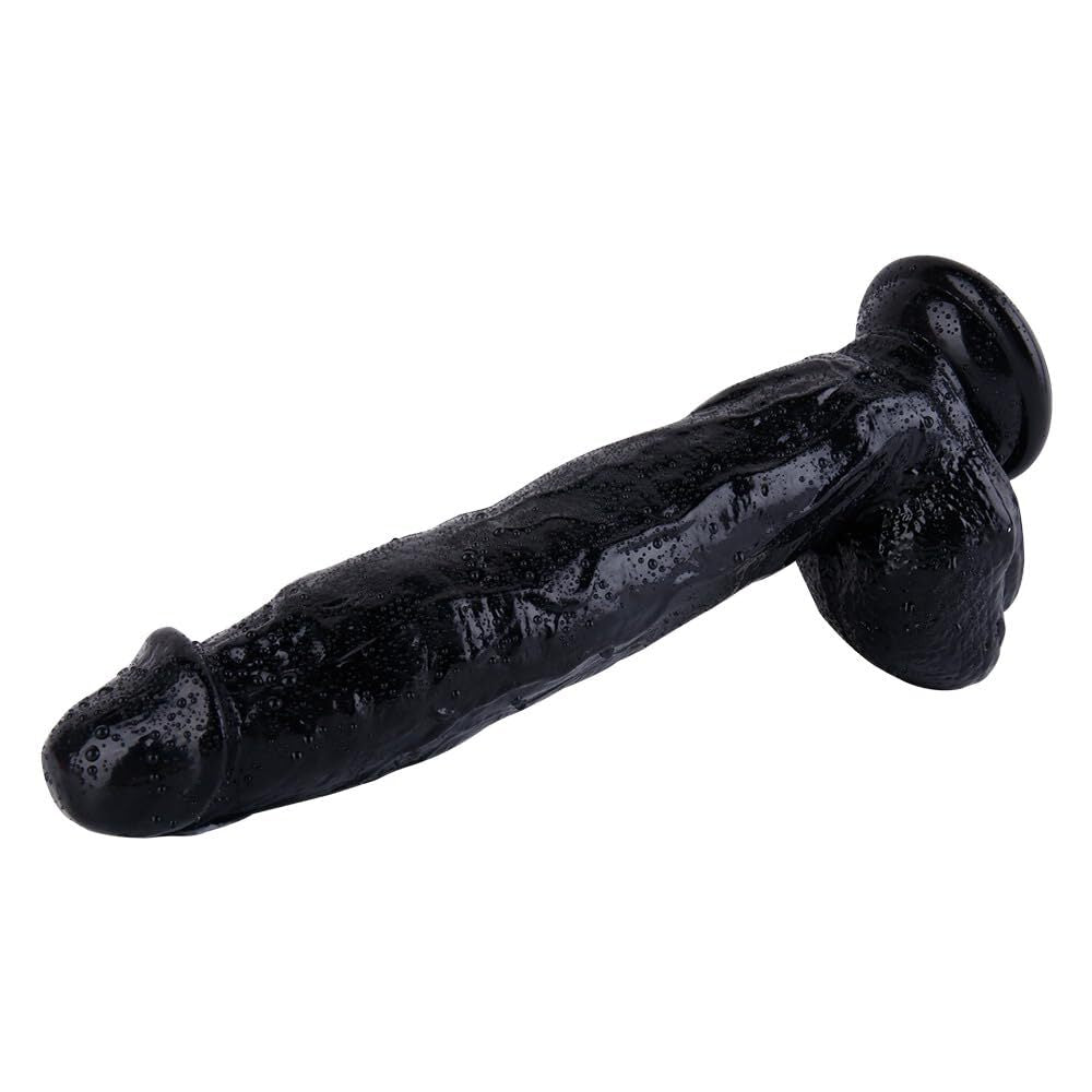 Realistic Suction Cup Dildo with Balls 12 inch