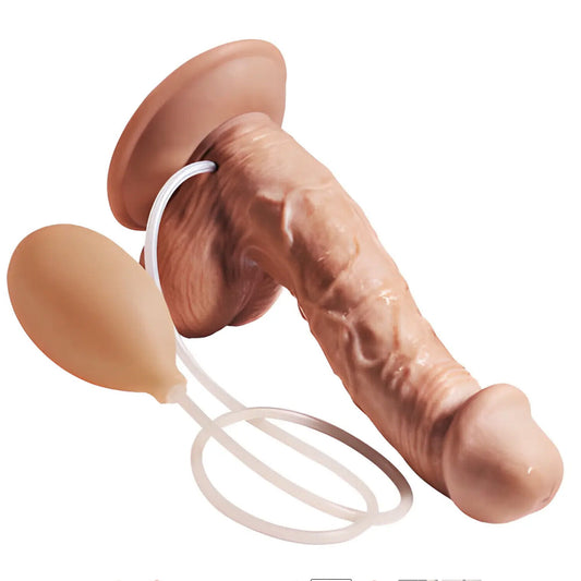 Vibrating Squirting 8 inch Dildo 4 Function