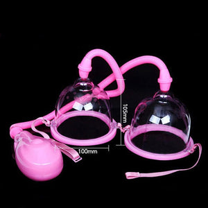 Twin Cup Breast Enlarger Pump with Electric Grip