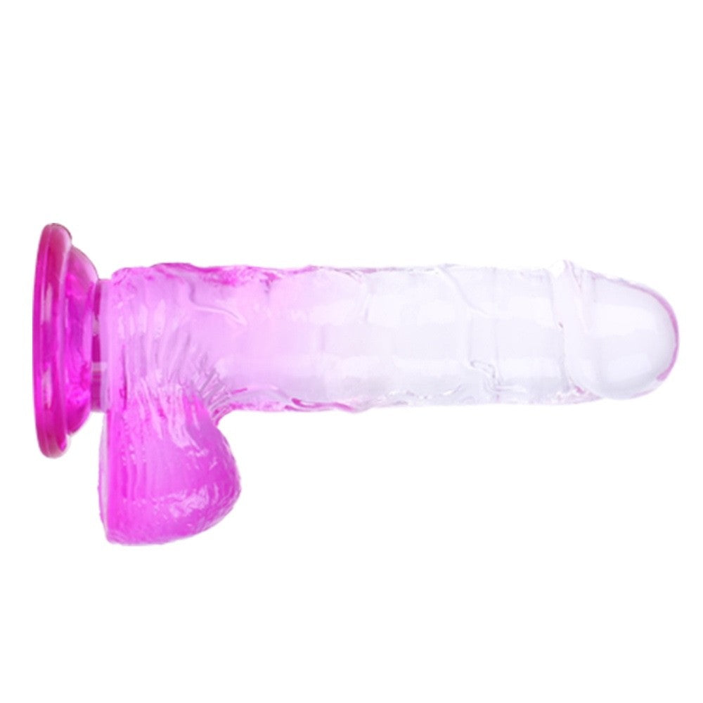 Realistic Gradient Suction Cup Dildo 8 inch