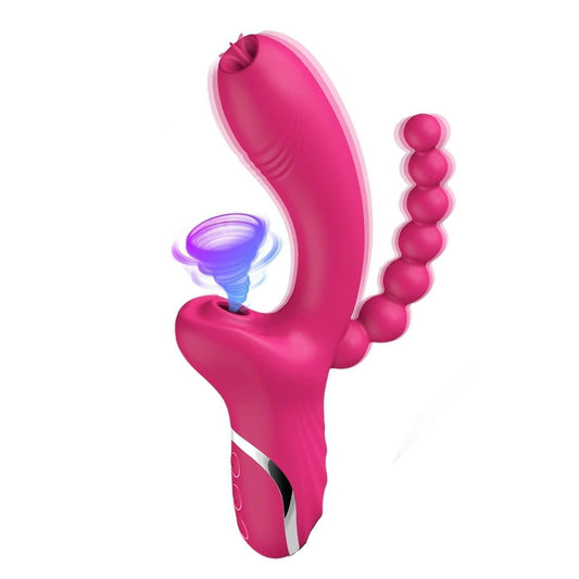 Triple Stimulating Tongue Suction Rabbit Vibrator