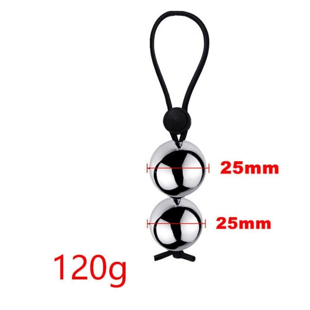 4 oz | 1 inch 2 Metal Ball Penis Weight Hanger with Quick Release