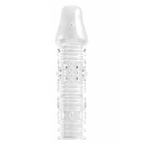 Realistic Textured II Penis Sleeve, Reusable, Increase 10% Girth for Extra G-Spot & Anal Stimulation