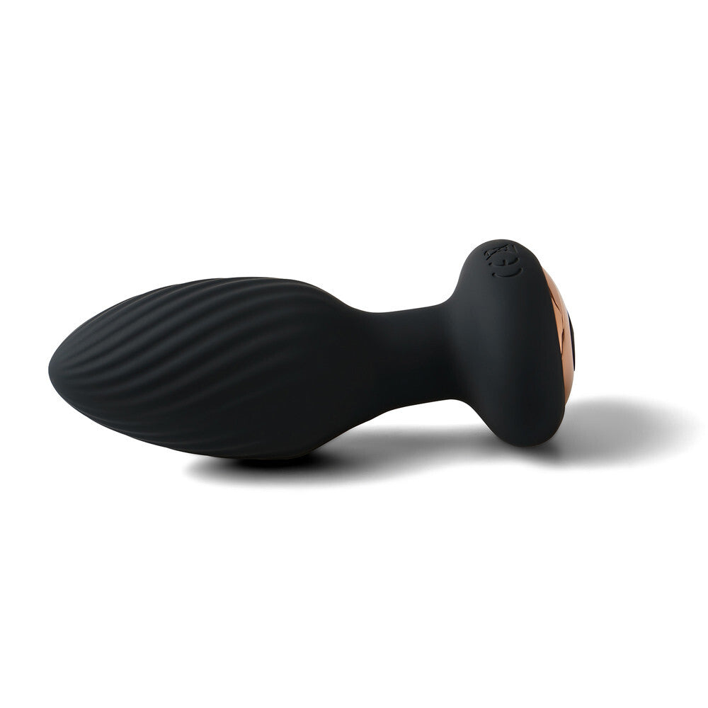 Remote Control Rechargeable Rotating & Vibrating Silicone Butt Plug 7 Function