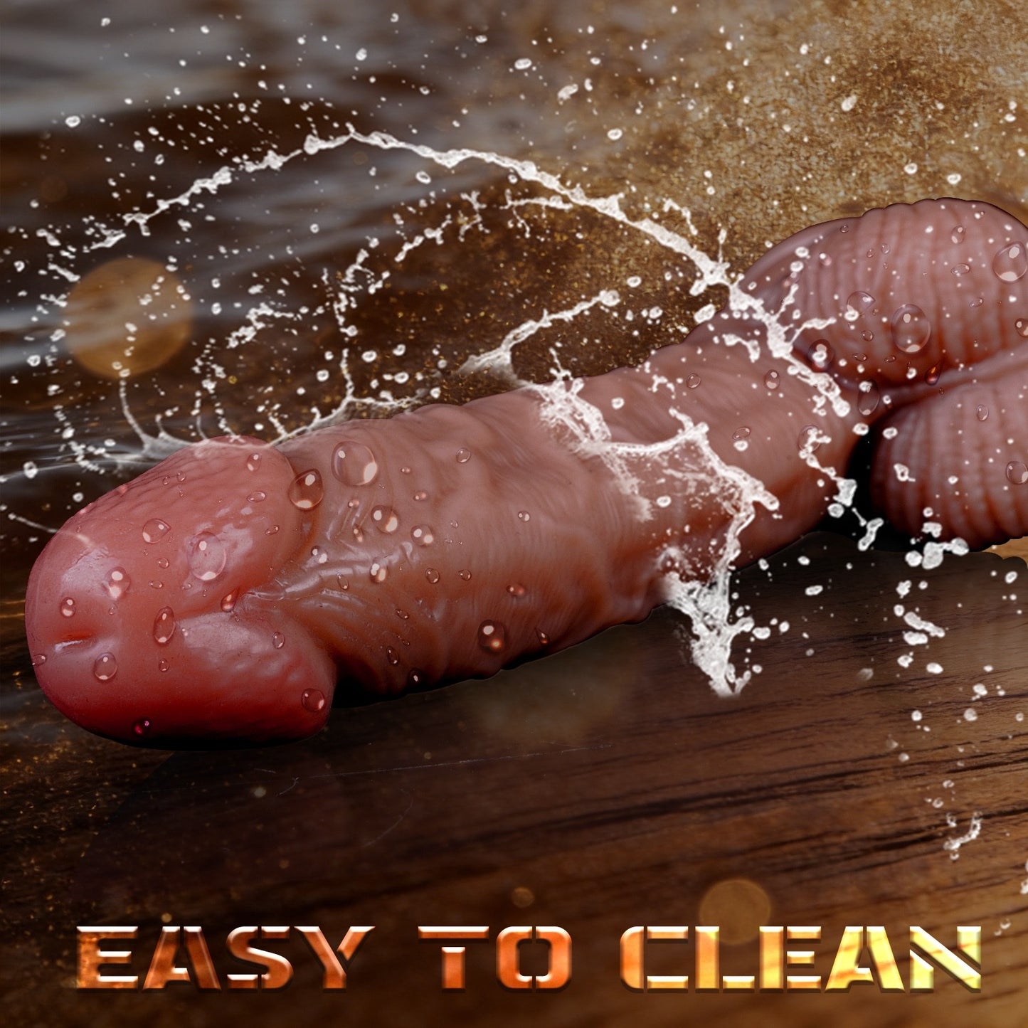 Realistic Suction Cup Dildo with Balls 7.5 inch (6 inch insertable)