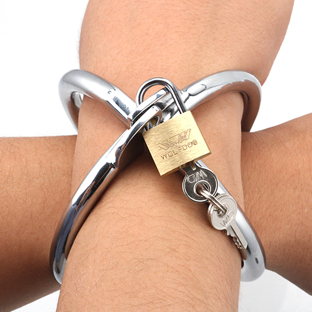 Ellipse Crossover Steel Handcuffs