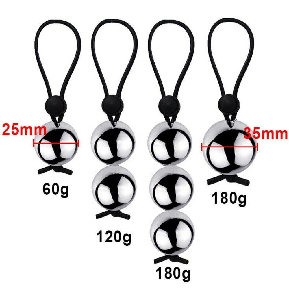 12 oz | 1.5 inch 2 Metal Ball Penis Weight Hanger with Quick Release