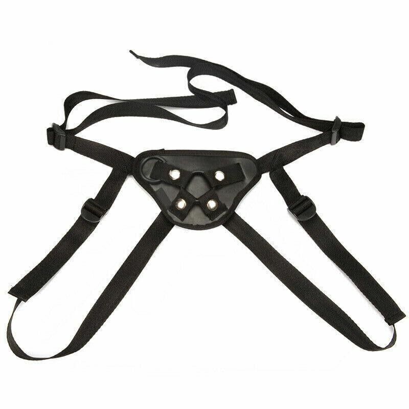 Unisex Strap-On Harness Kit with 8 inch Remote Control Squirting Suction Cup Dildo & O-Rings