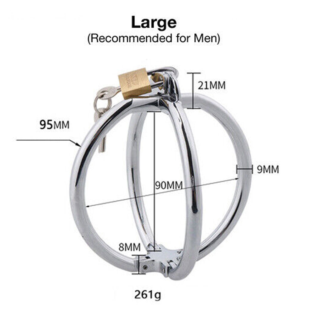 Ellipse Crossover Steel Handcuffs