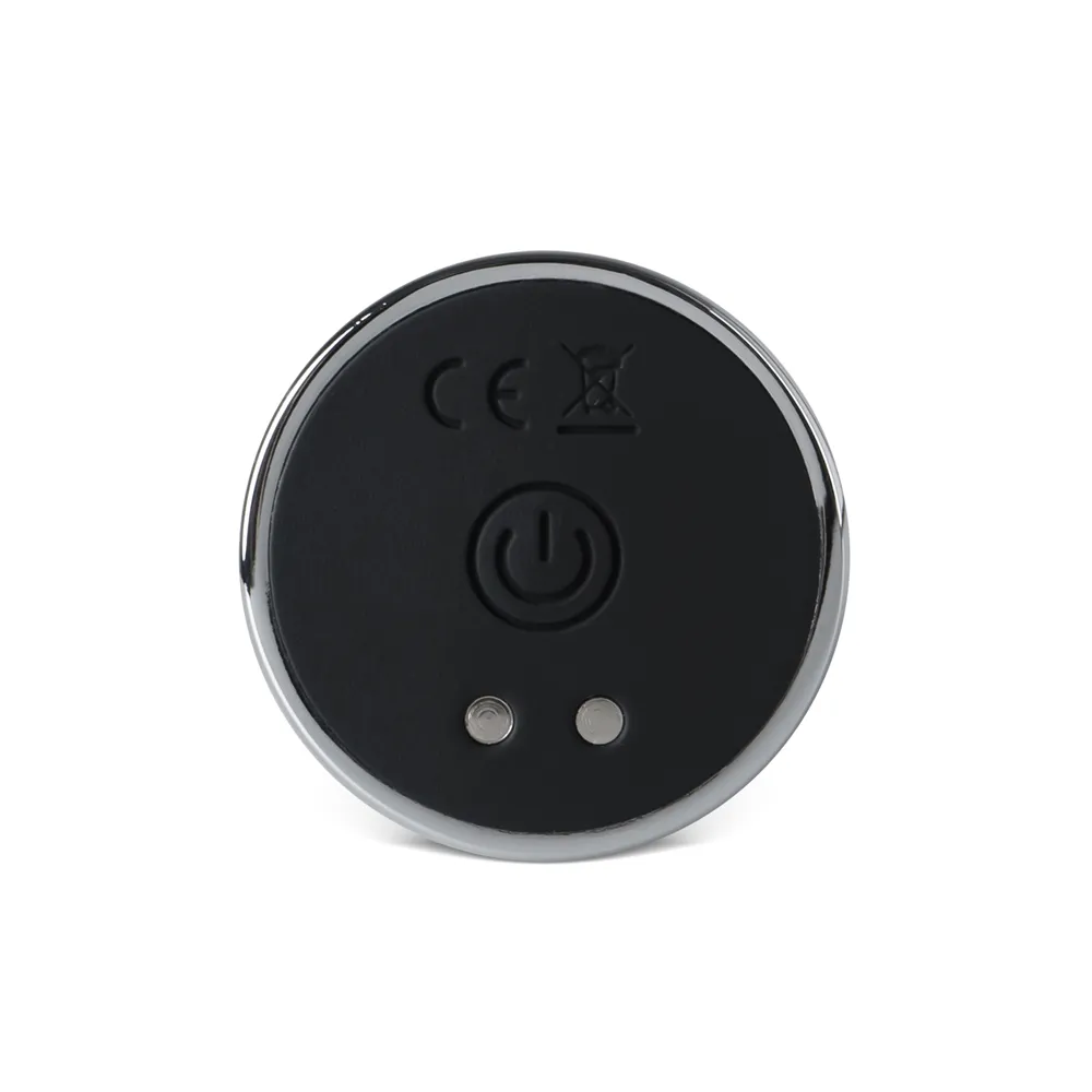 Remote Control Rechargeable Double Beaded Metal Butt Plug 3 inch