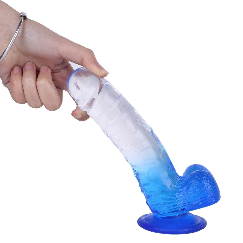 Realistic Gradient Suction Cup Dildo 8 inch