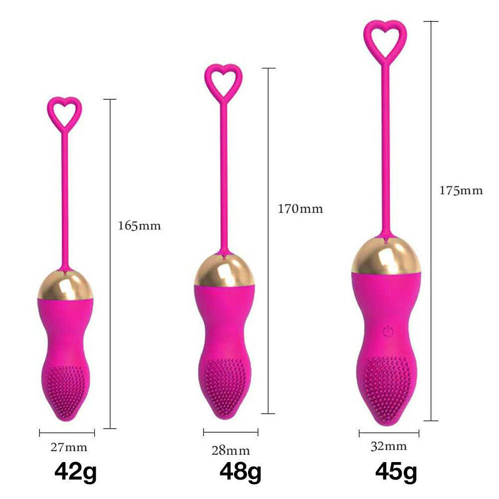 Weighted Vibrating Love Egg with Wireless Remote, 3pc (Weight/Dumbells)