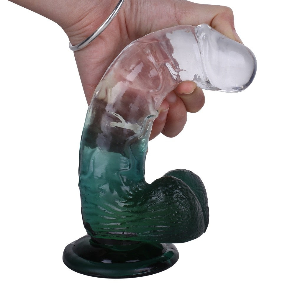 Realistic Gradient Suction Cup Dildo 8 inch