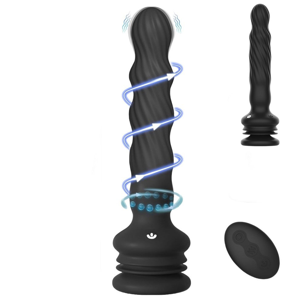Remote Control Rechargeable Wriggling Anal Vibrator, 7 Function