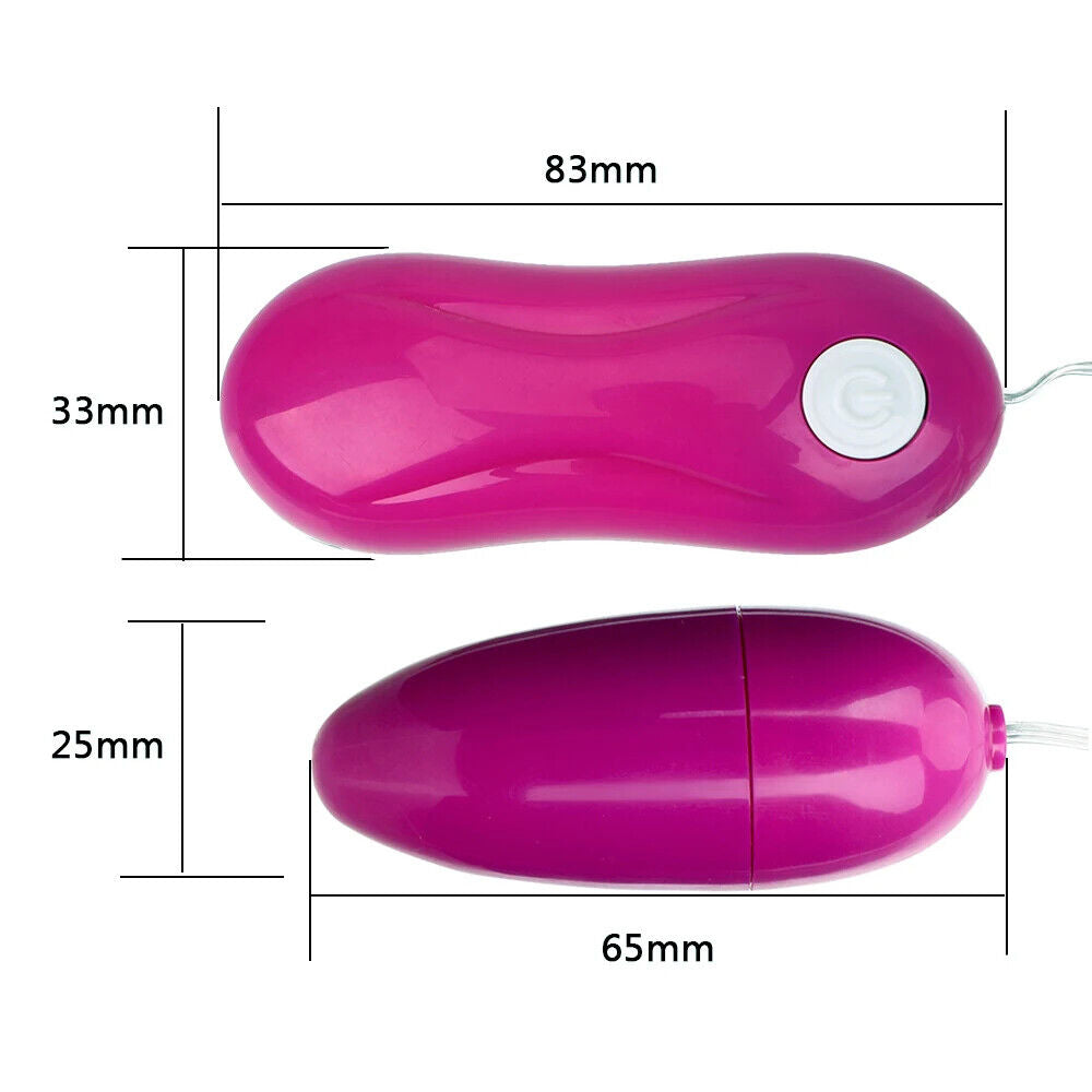 Wired Vibrating Egg with Remote, 12 Function