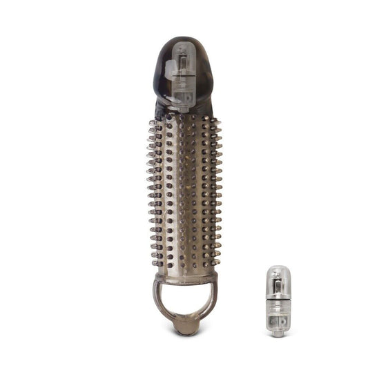 Extra 1.25 inch Sting Vibrating Head Penis Extender with Ball Loop, 6.9 inch