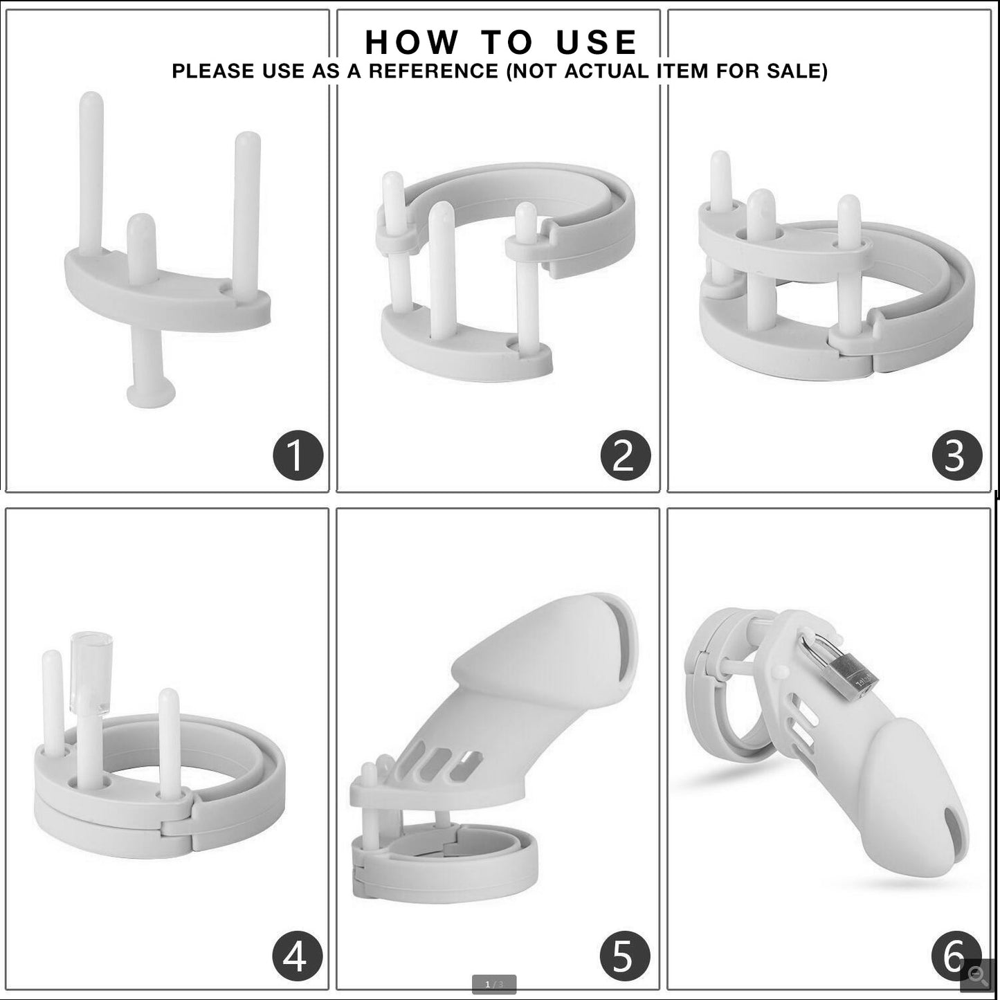 Male Chastity Penis Cage Kit 2.5 inch