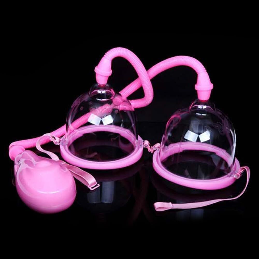 Twin Cup Breast Enlarger Pump with Electric Grip