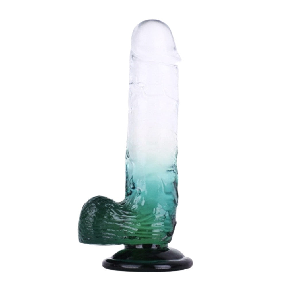 Realistic Gradient Suction Cup Dildo 8 inch