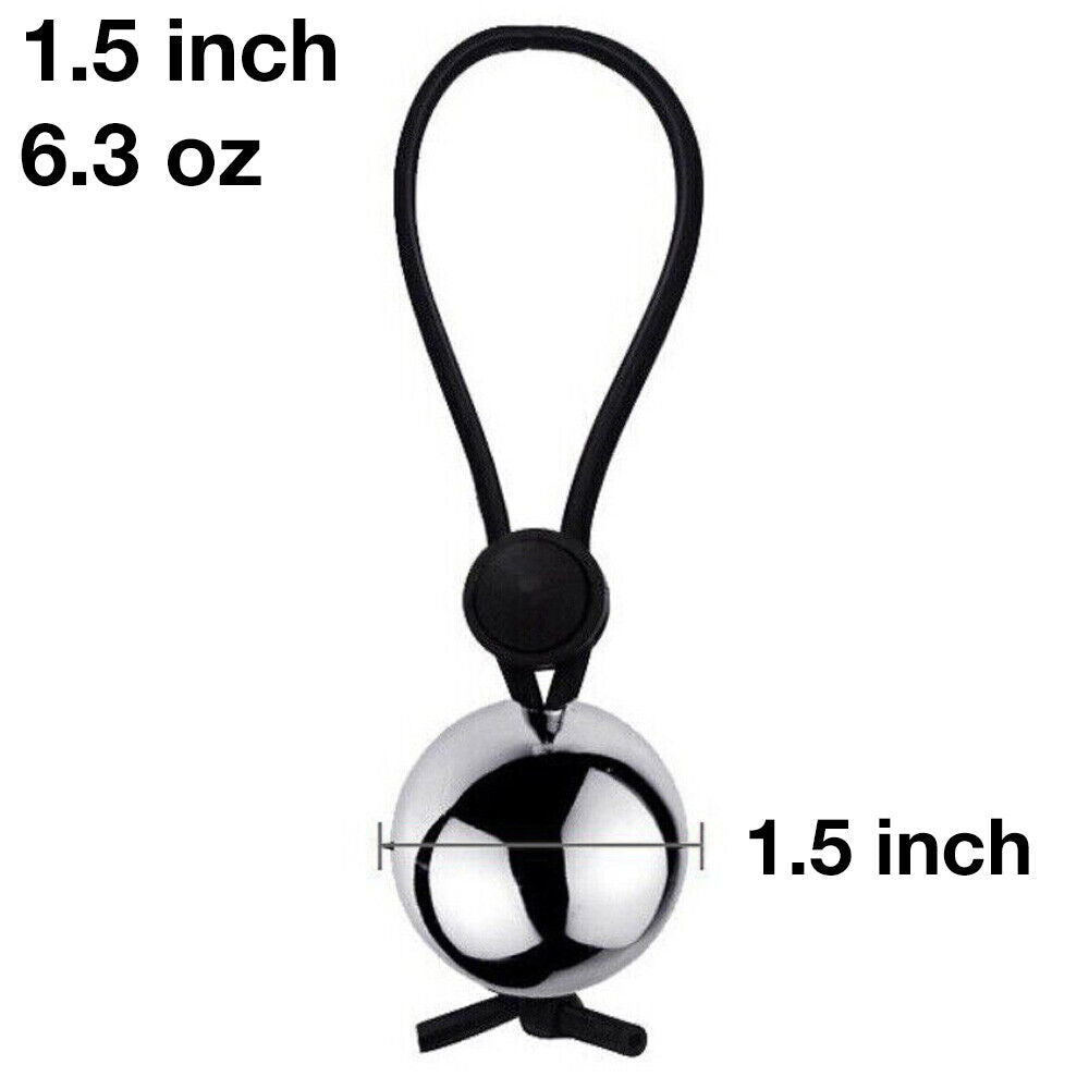 6 oz | 1.5 inch 1 Metal Ball Penis Weight Hanger with Quick Release