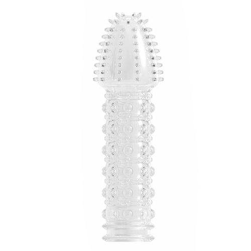 Realistic Textured I Penis Sleeve, Reusable, Increase 10% Girth for Extra G-Spot & Anal Stimulation