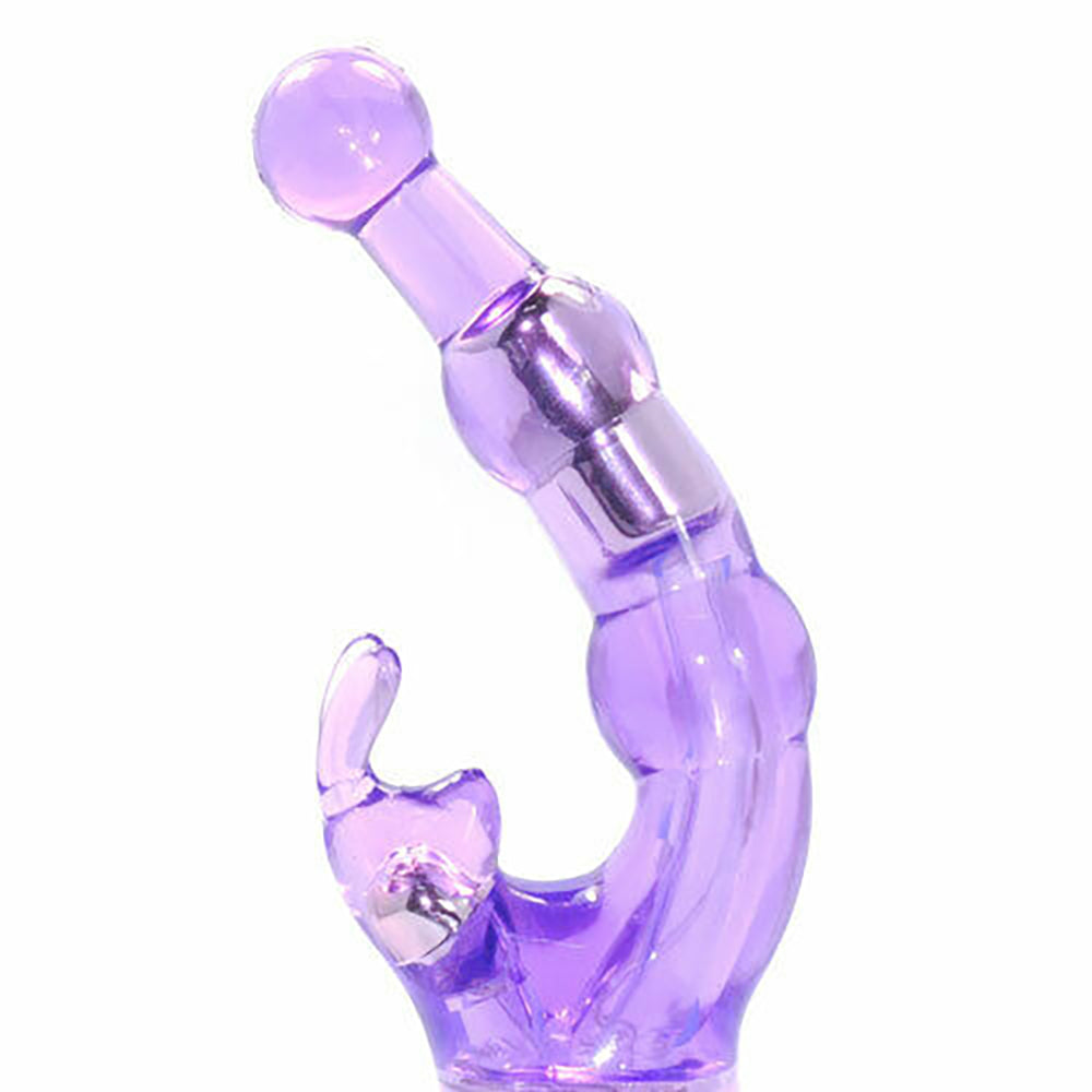 Rabbit & Beaded Vibrator 8.7 inch