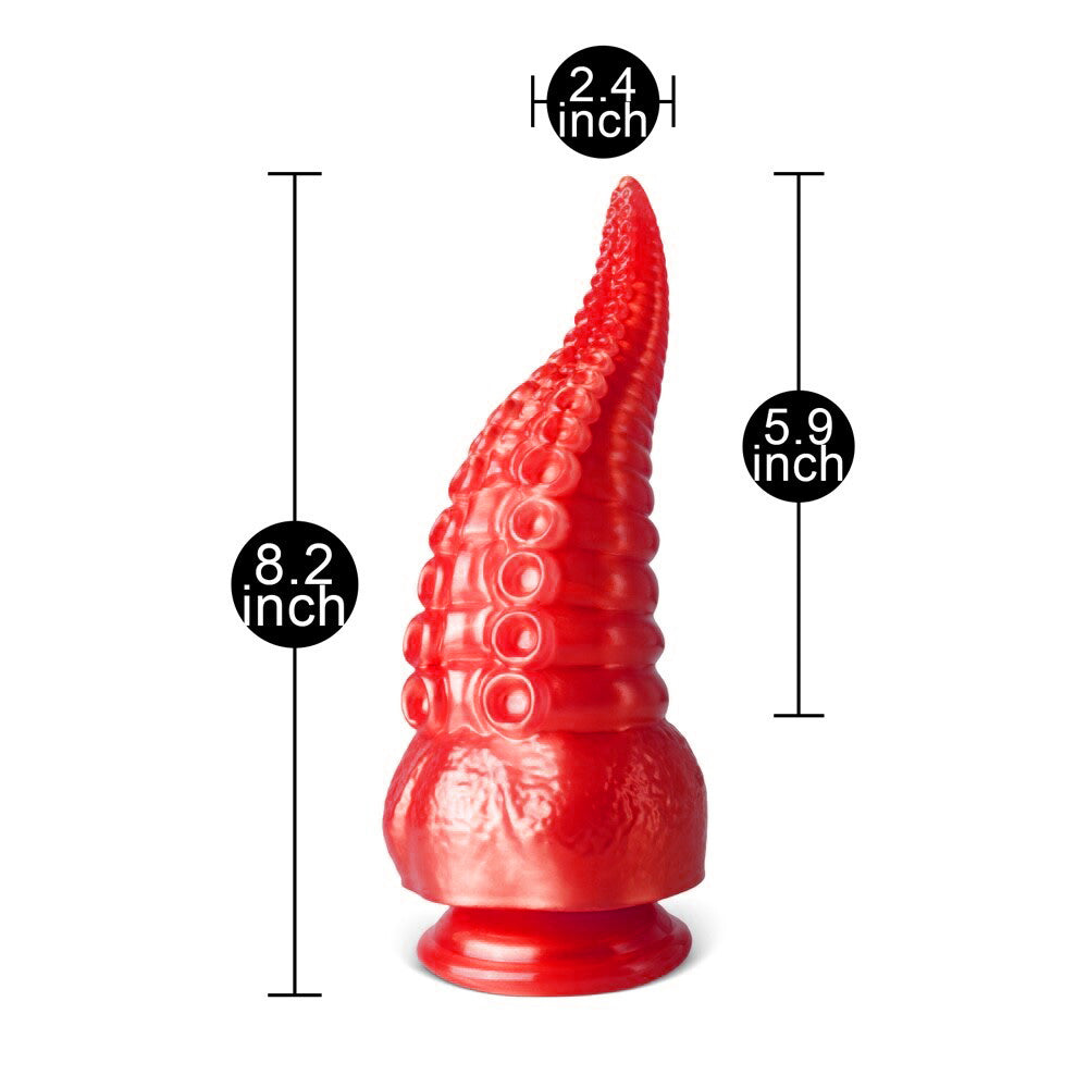 Octopus Tentacle Fantasy Dildo with Suction Cup 8.2 inch