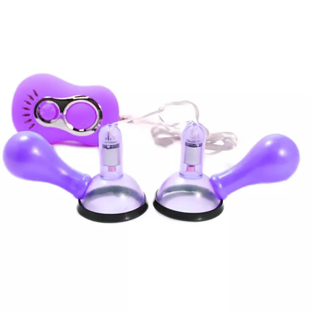 Remote Control Vibrating Nipple Suckers, 7 Function