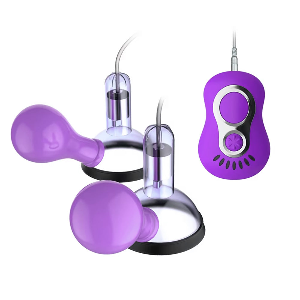 Remote Control Vibrating Nipple Suckers, 7 Function