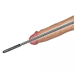Lovetoy Stainless Steel Penis Plug Ribbed Urethral Dilator