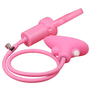 Vibrating Clitoral Tickler Pussy Pump with Trigger Grip, 10 Function