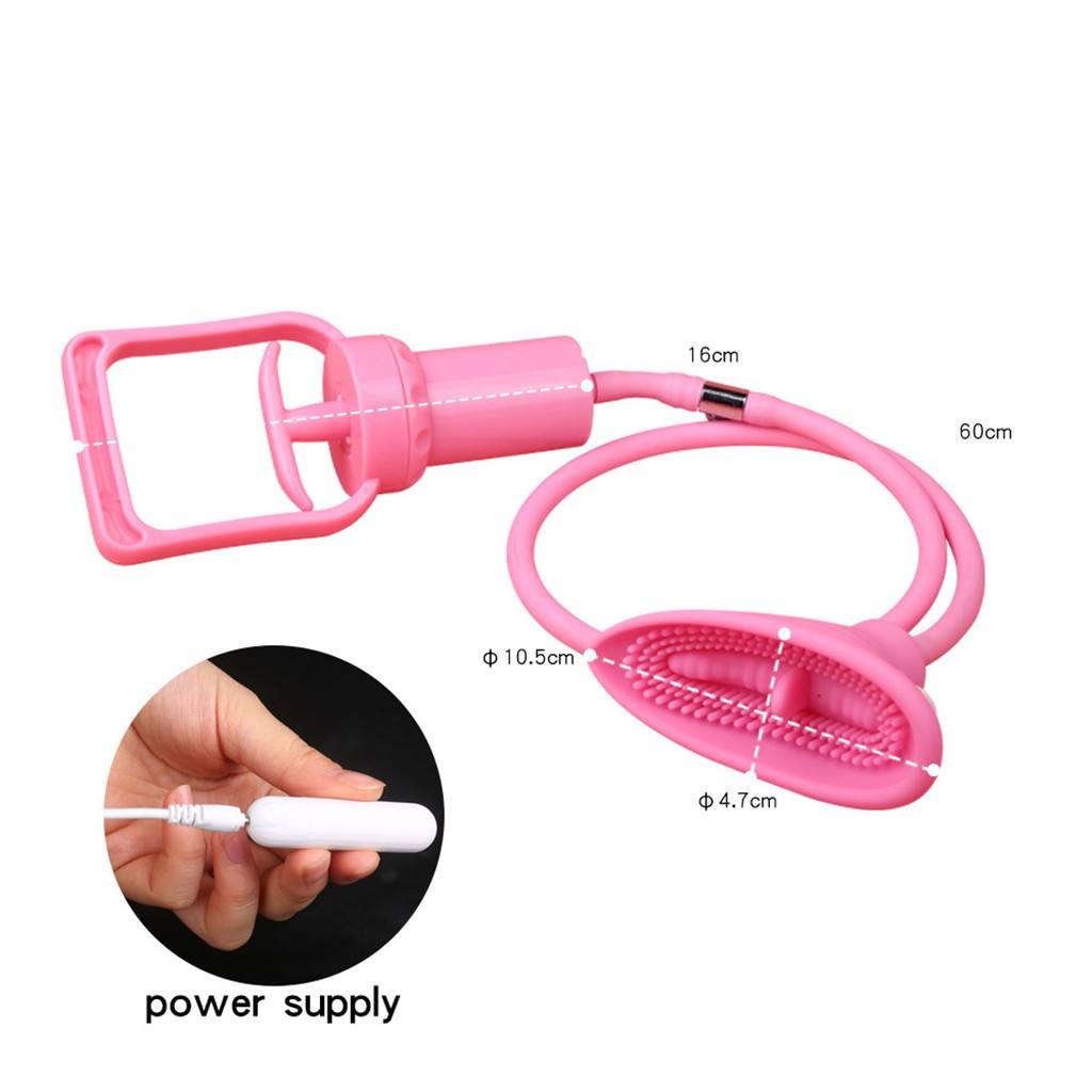 Vibrating Clitoral Tickler Pussy Pump with Trigger Grip, 10 Function