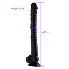 Load image into Gallery viewer, Realistic Sunction Cup Dildo with Balls 15 inch (Multiple Colors)