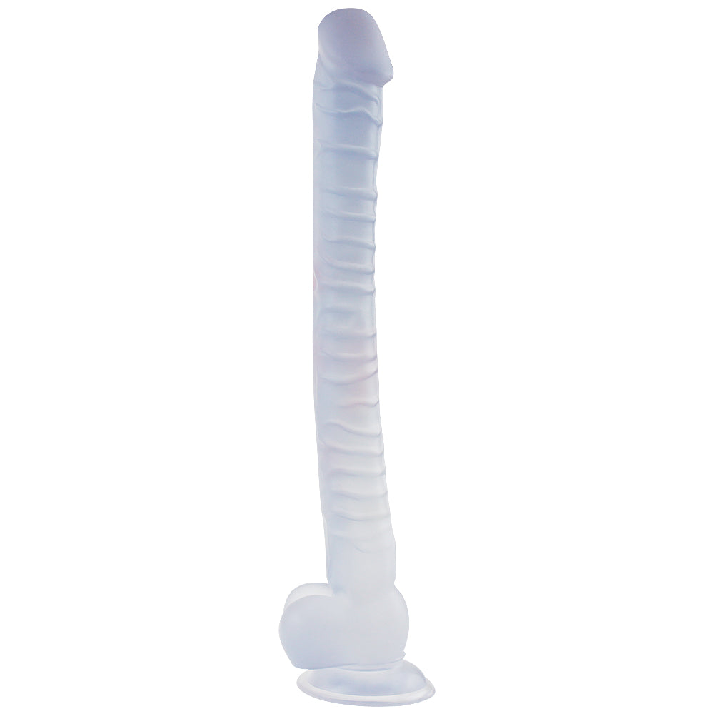 Realistic Sunction Cup Dildo with Balls 15 inch (Multiple Colors)