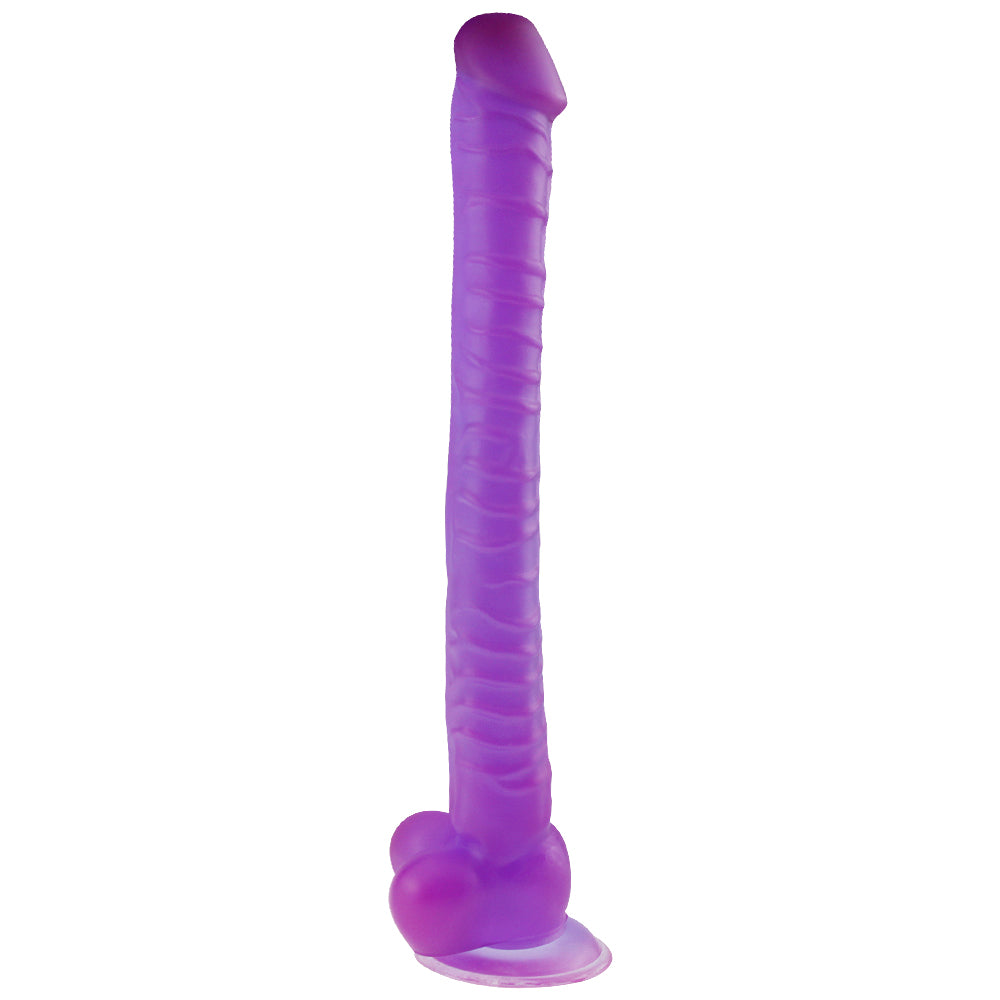 Realistic Sunction Cup Dildo with Balls 15 inch (Multiple Colors)