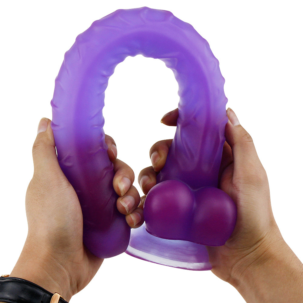 Realistic Sunction Cup Dildo with Balls 15 inch (Multiple Colors)