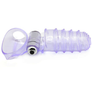 Double Finger Sleeve with Bullet Vibrator (Vibrating G-Spot & Clitoral Glove)