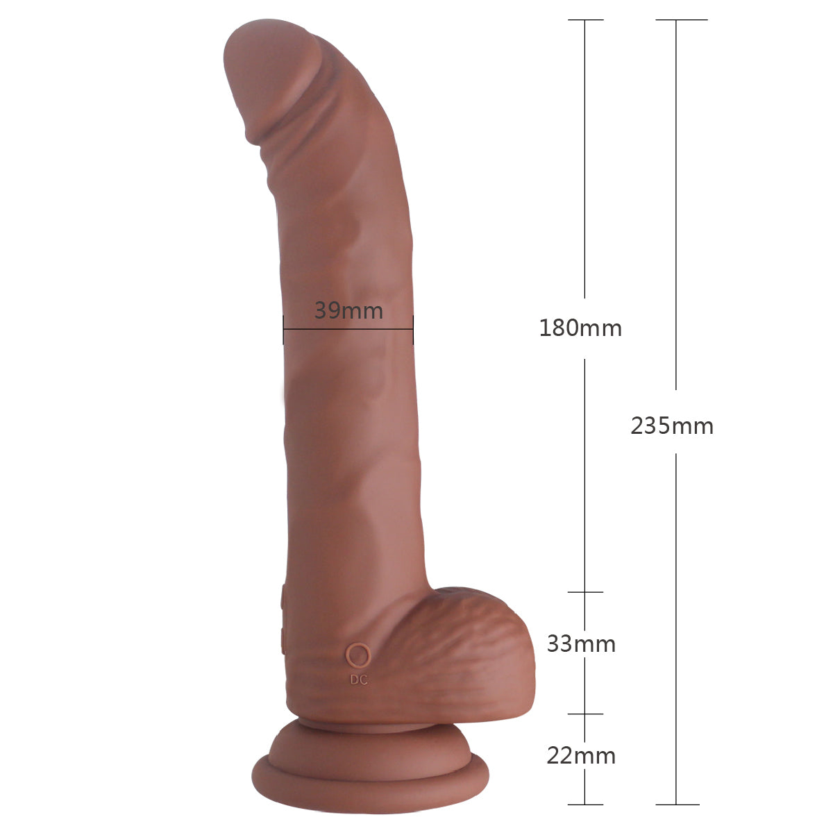 Rotation and Vibrating Dildo 8.8 inch, 10 Function